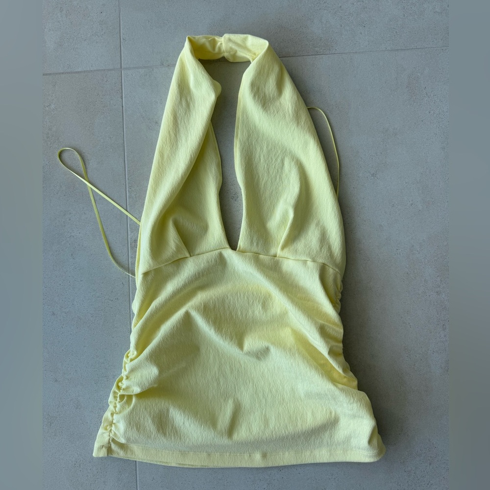 Zara Light butter Yellow Top